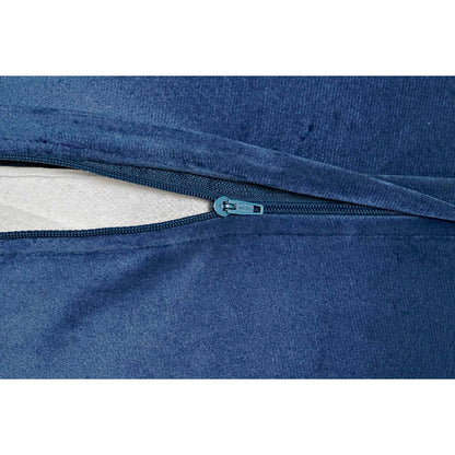 Coussin DKD Home Decor Bleu Blanc Carré Fleurs Néoclassique 45 x 10 x 45 cm