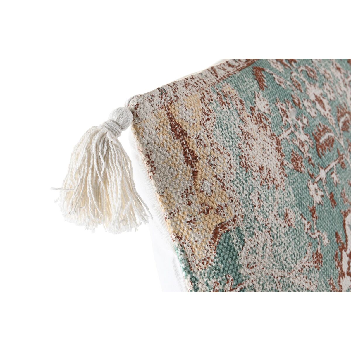 Coussin DKD Home Decor Fez Bleu 45 x 10 x 45 cm Frange
