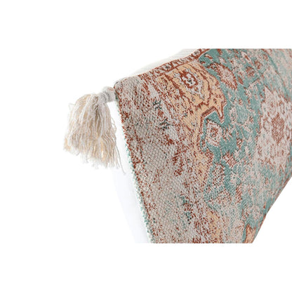 Coussin DKD Home Decor 60 x 10 x 30 cm Beige Bleu Arabe Frange