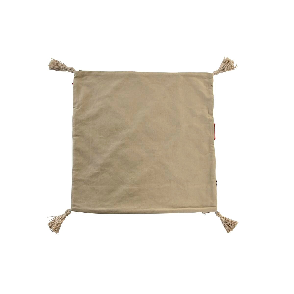 Housse de coussin DKD Home Decor Multicouleur Frange 50 x 1 x 50 cm