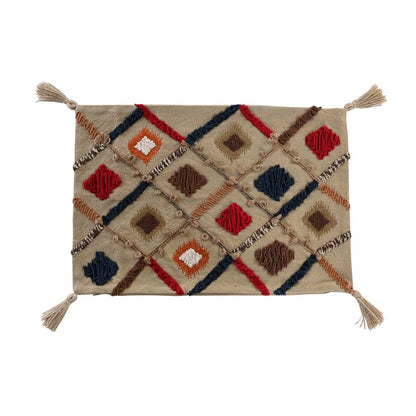 Housse de coussin DKD Home Decor 60 x 1 x 40 cm Multicouleur Frange