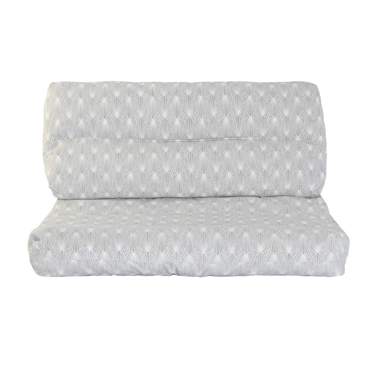 Coussin palette extérieur Gris clair 120 x 80 x 16 cm