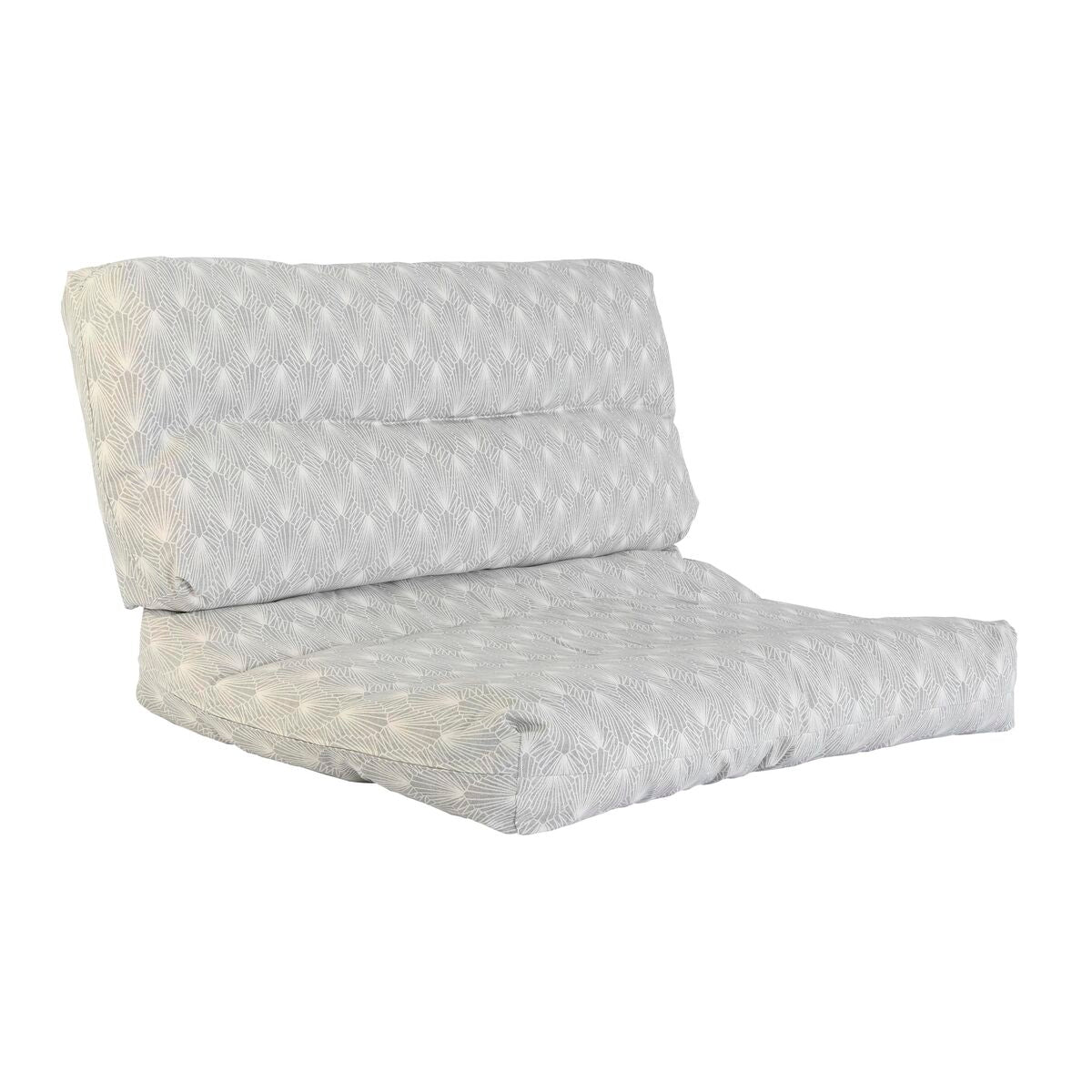 Coussin palette extérieur Gris clair 120 x 80 x 16 cm
