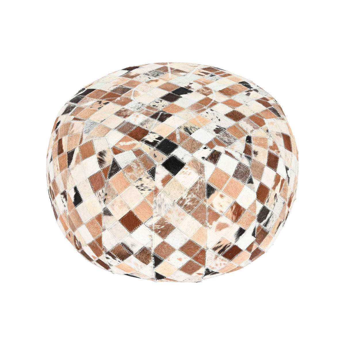 Coussin pouf De Sol Beige Camel Colonial 48 x 48 x 35 cm