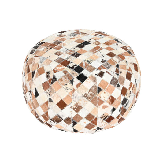 Coussin pouf De Sol Beige Camel Colonial 48 x 48 x 35 cm