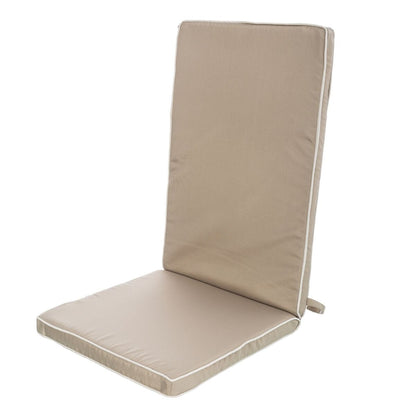 Coussin de chaise 123 x 48 x 4 cm Taupe
