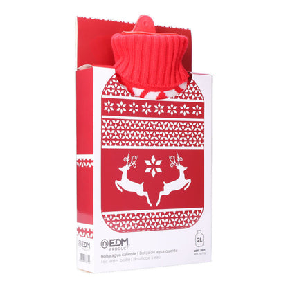 Coussin bouillotte de Noël en laine 2 litres