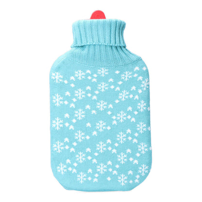 Coussin bouillotte en laine Flocons de neige