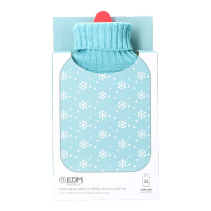 Coussin bouillotte en laine Flocons de neige