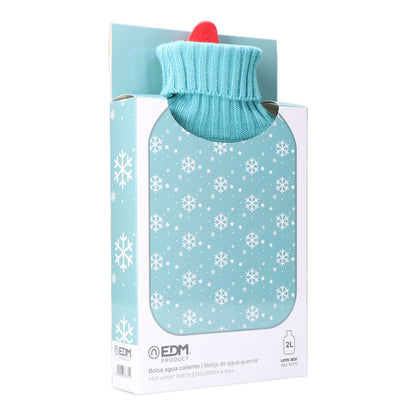 Coussin bouillotte en laine Flocons de neige