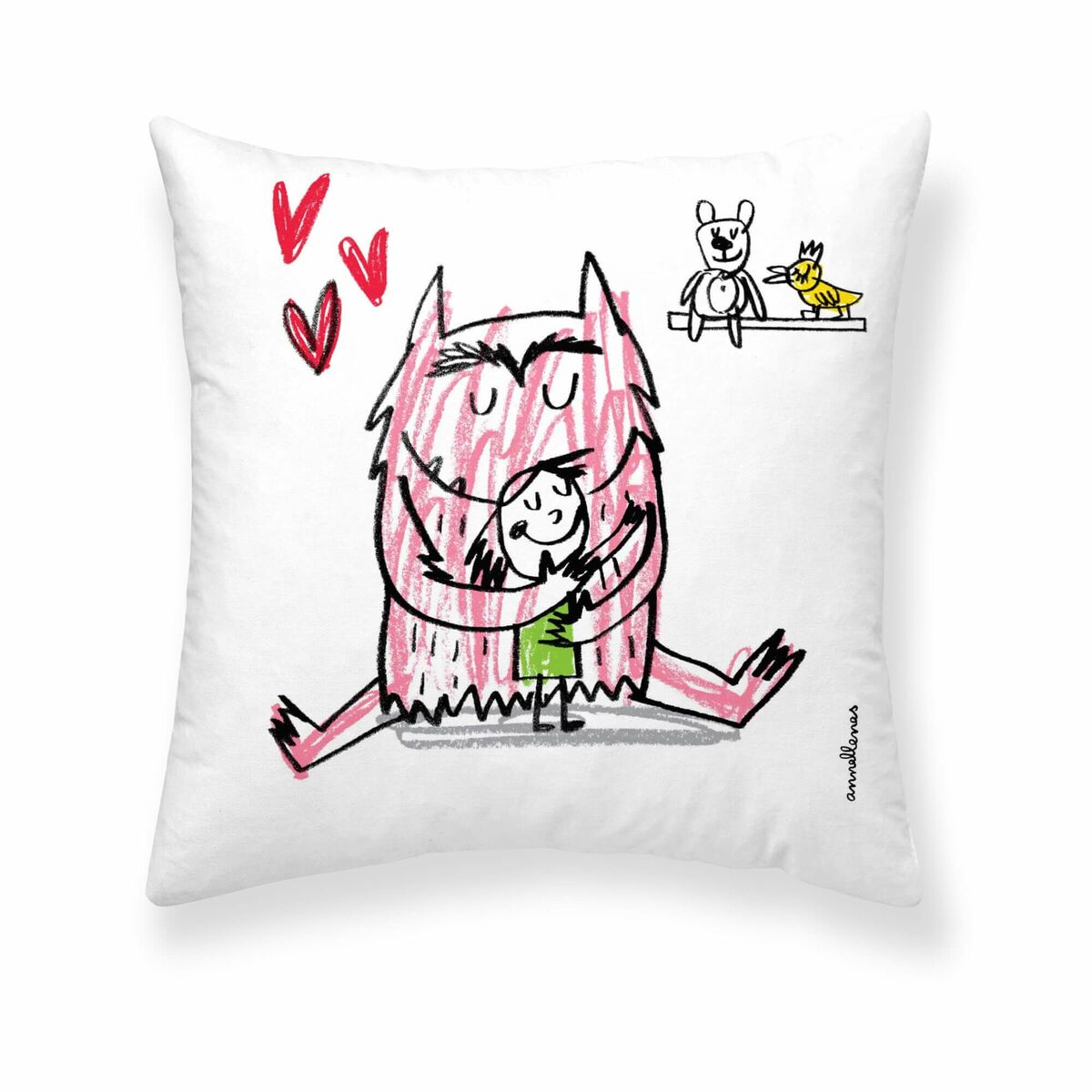 Housse de coussin 50 x 50 cm en Coton bio
