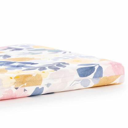 Coussin de chaise carré de jardin à fleurs pastel