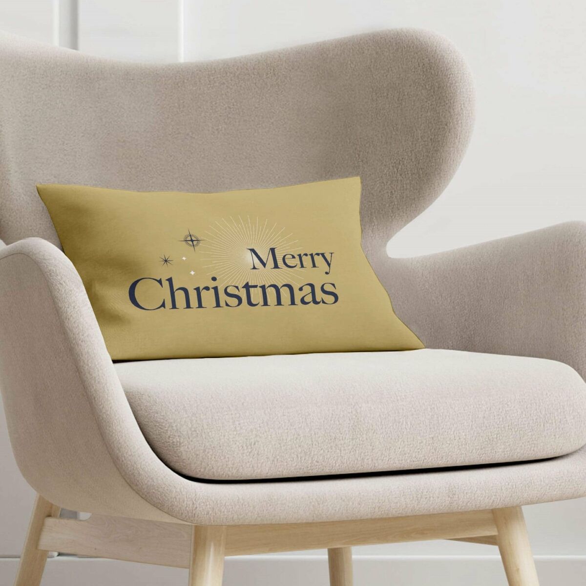 Housse de coussin Harry Potter Merry Christmas Multicouleur Doré 30 x 50 cm