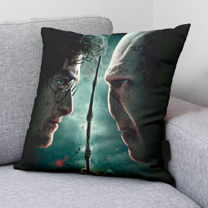 Housse de coussin Harry Potter vs Voldemort Multicouleur 50 x 50 cm