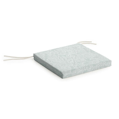 Coussin de chaise carré de jardin à motifs corail