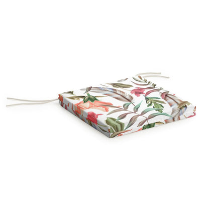 Coussin de chaise à fleurs tropicales 40 x 5 x 40 cm