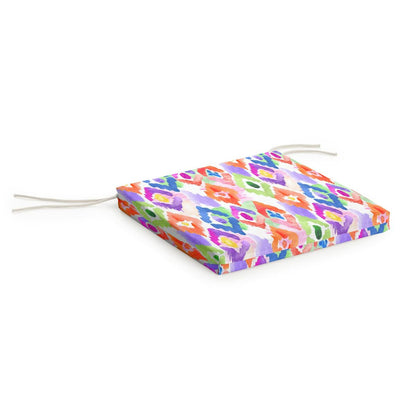 Coussin de chaise épais multicolore à motifs abstraits