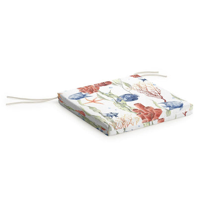 Coussin de chaise carré motif marin