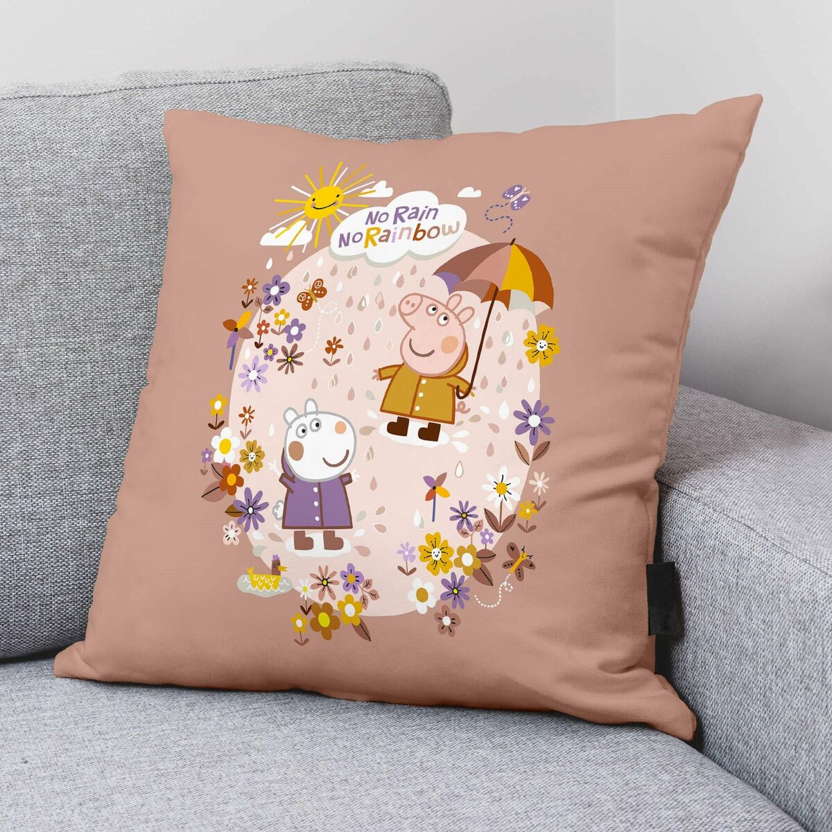 Housse de coussin Belum No bad days A Multicouleur 45 x 45 cm