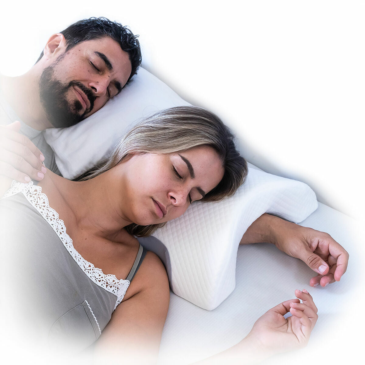 Coussin Cervical Viscoélastique pour Couple