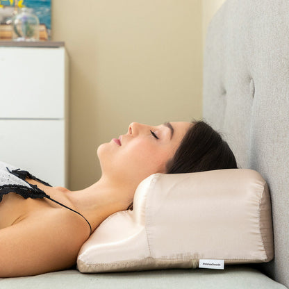 Coussin Cervical Anti-Rides en Satin