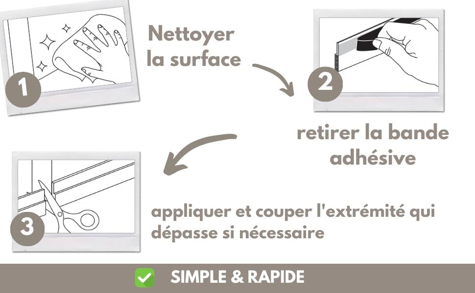 Bas de Porte Isolant -Bruit- Froid, Humidité et Insectes