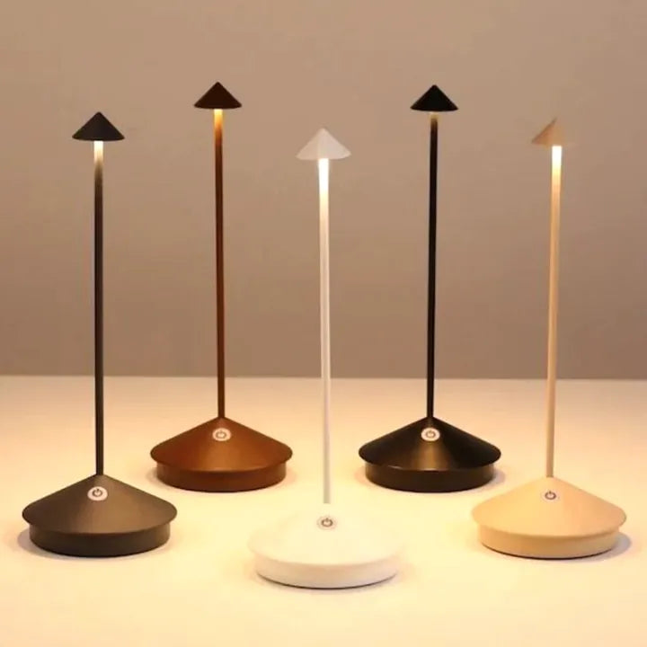Lampe de Table LED Sans Fil ClarityGlow – Rechargeable, Dimmable, Intérieur et Extérieur