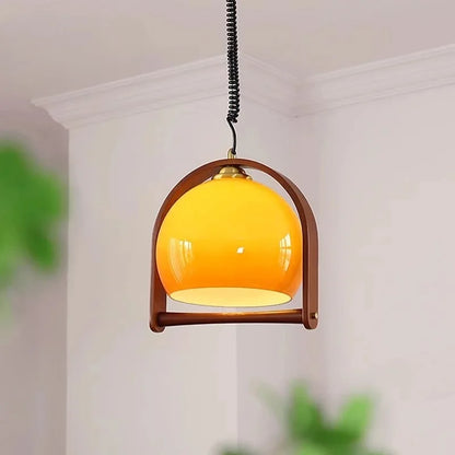 Suspension Vintage Bauhaus en Bois - Élégance Classique et Design Moderne