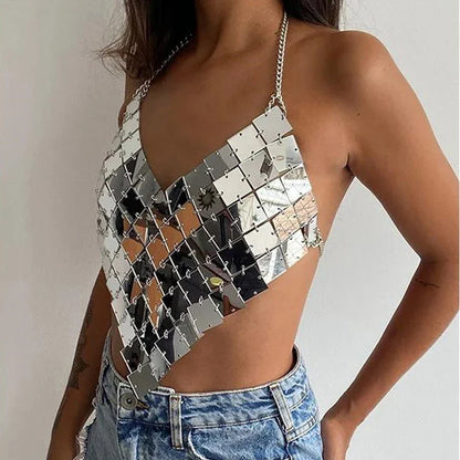 Chainmail crop top