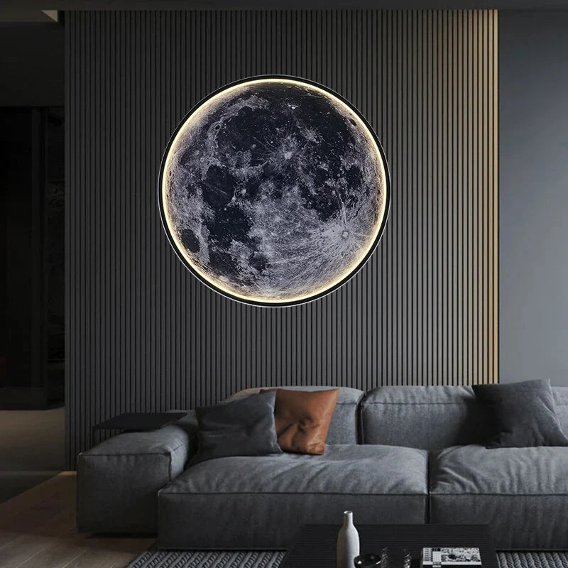 Lampe de chevet Murale Lune LED Moderne