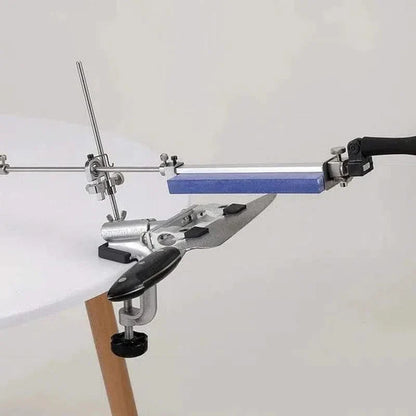 Aiguiseur à angle fixe professionnel - Support + Kit de Pierre à aiguiser