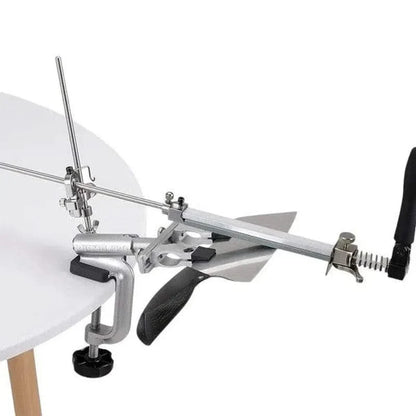 Aiguiseur à angle fixe professionnel - Support + Kit de Pierre à aiguiser