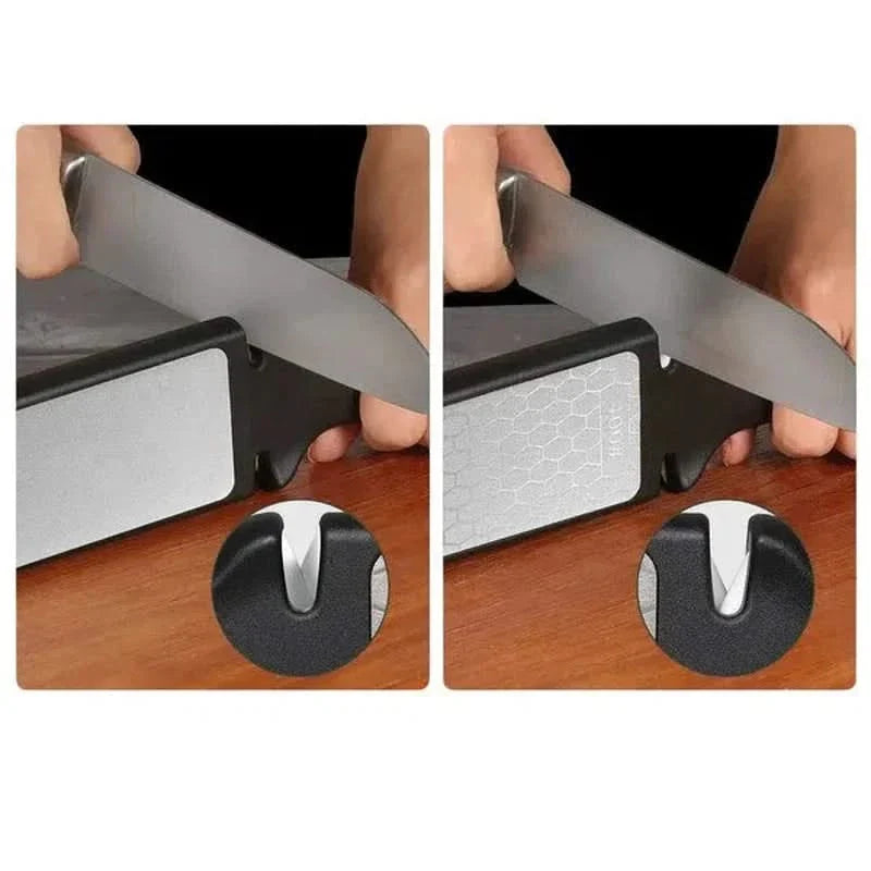 Aiguiseur de couteaux 5-en-1 avec barres diamantées 400/1000