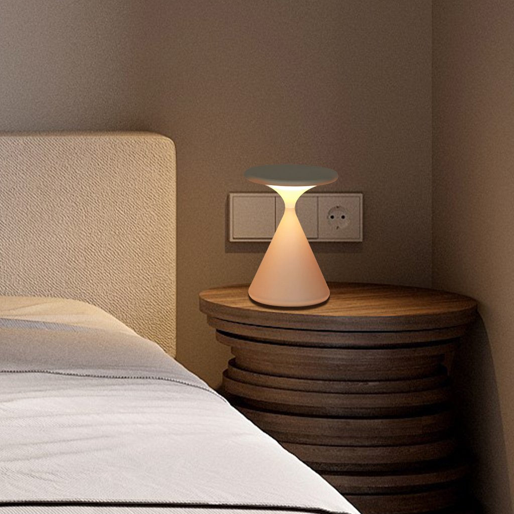 GlowSand - Lampe de table en sablier élégante