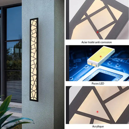 Applique Murale LED Extérieure IP65 Mosaïque