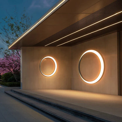 Applique Murale LED Extérieure Étanche IP65 – Design Lune