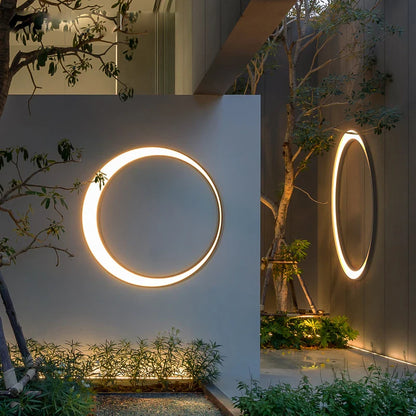 Applique Murale LED Extérieure Étanche IP65 – Design Lune