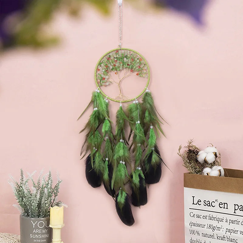 Attrape Rêve Arbre de vie Pommier Vert