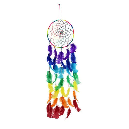 Attrape Rêve Plumes Multicolores