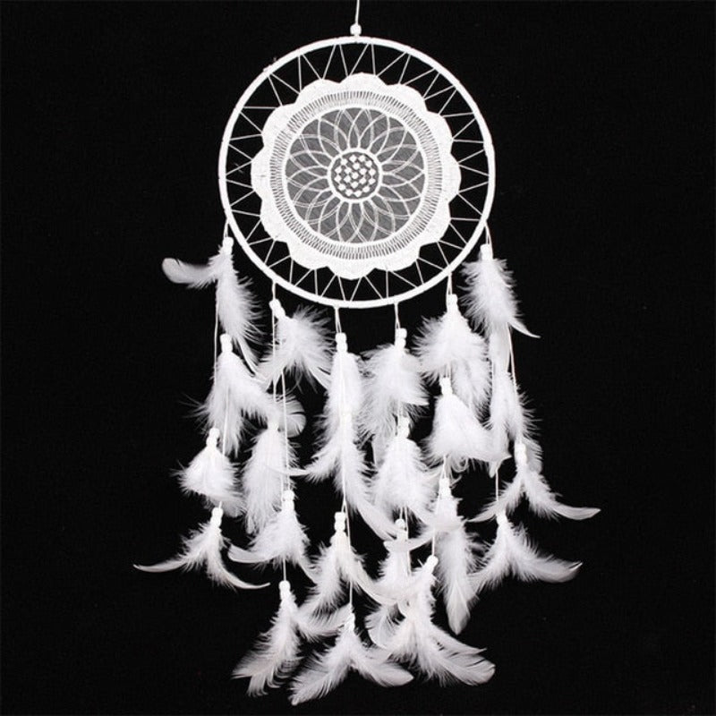Attrape-Rêves Plume Blanche