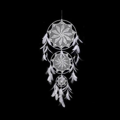 Attrape-rêves trois cercles blanc