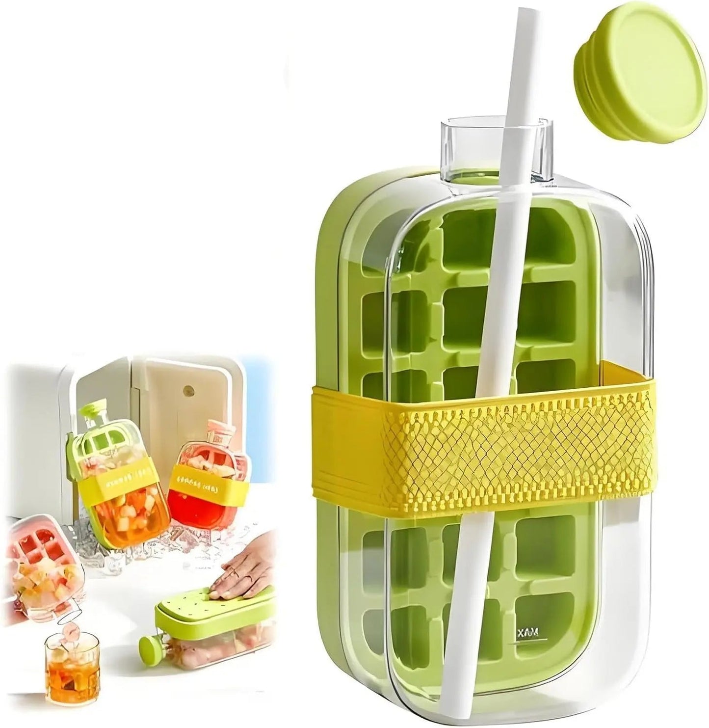 Bac À Glaçons Bouteille d'Eau 800ml (Vert)