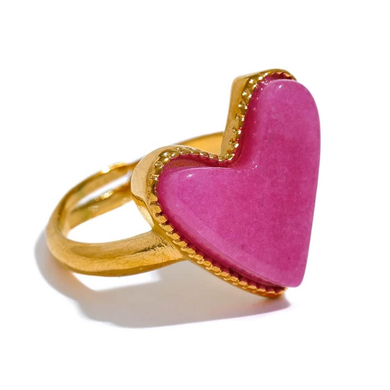 Bague Acier Inoxydable Coeur