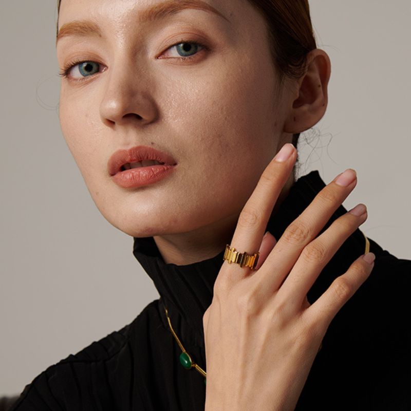 Bague Acier Inoxydable Barbara