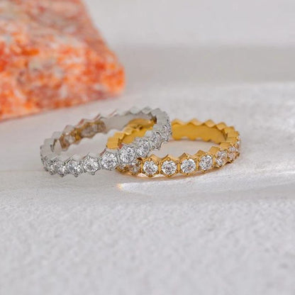 Bague Acier Inoxydable Amber