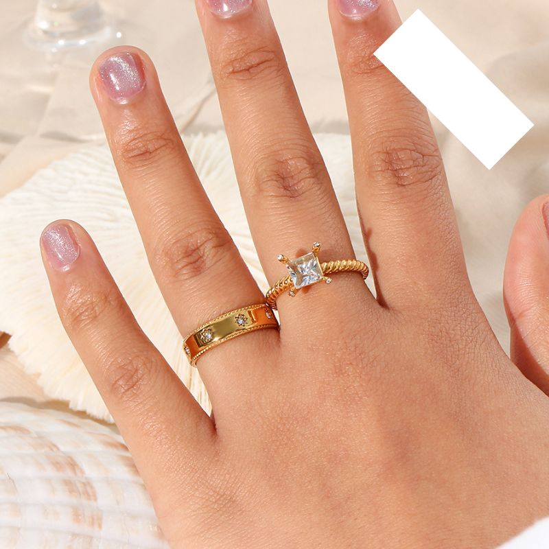 Bague Acier Inoxydable Monaco