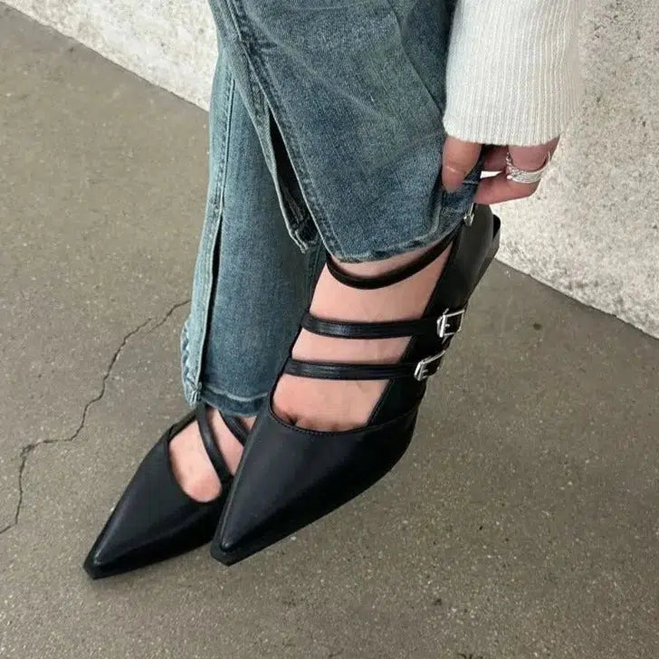Ballerine a talon noir