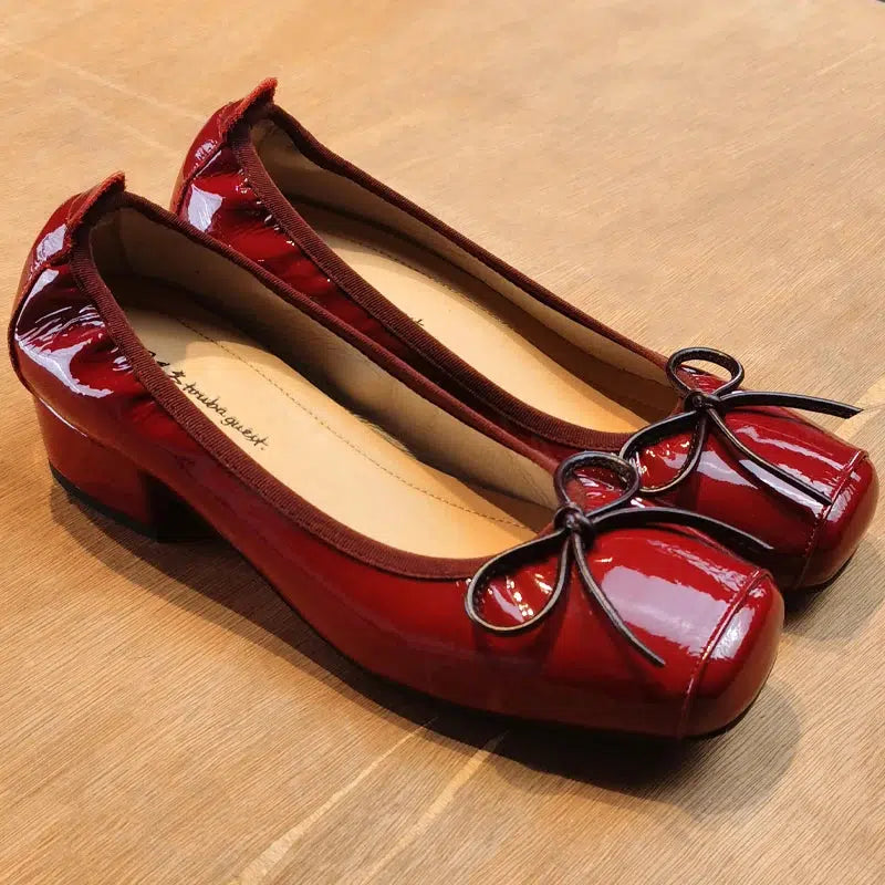 Ballerine talon rouge