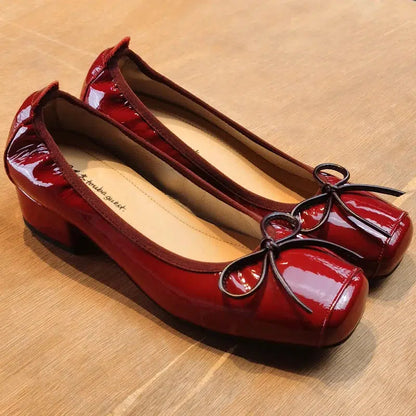 Ballerine talon rouge
