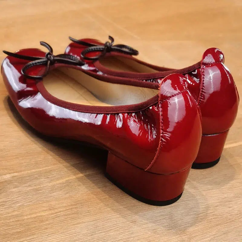 Ballerine talon rouge
